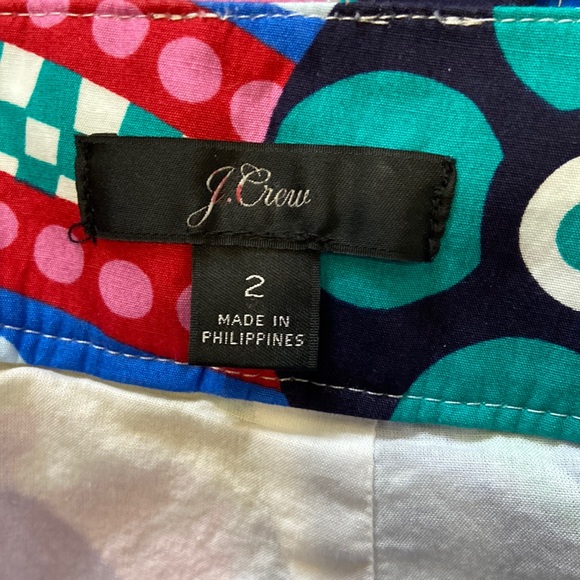J Crew Tie Back Tulip Hem Skirt in Ratti Kaleidoscope Floral Sz 2 - Picture 16 of 16